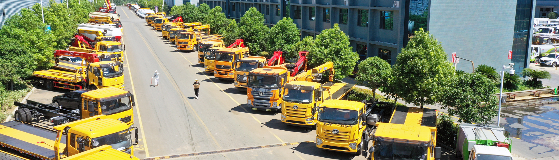 Modern SUV on the production line
